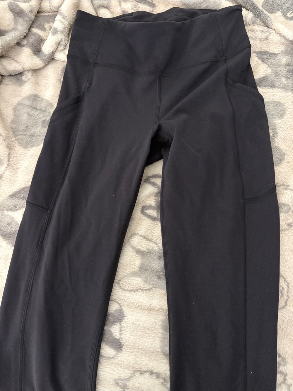 lululemon athletica Black High-Rise Leggings with Side Pockets